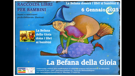 Aiutaci a consegnare i libri ai bambini con la Befana della Gioia 2025