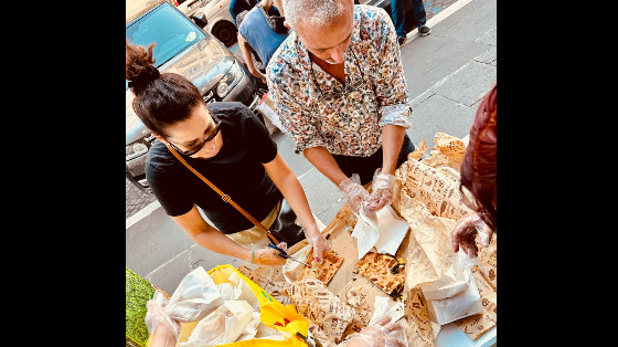 Cena per gli amici senzatetto del centro